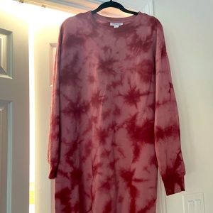 Maternity Tie Dye Sweater Dress